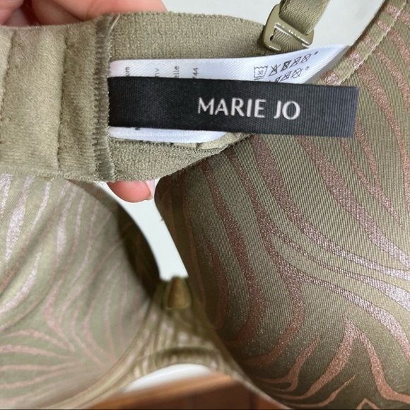 Marie Jo Women's Sz 36C L’Aventure Tom Green Zebra Print Underwire Bra - Picture 9 of 9